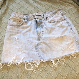 Denim mini skirt
